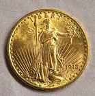 1913 D Double Eagle 20 dollar gold coin