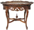 Fr. Carved & Inlaid Oval Tray Table