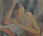 Sgd. Morse Pntg. of Faceless Nude