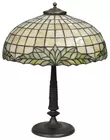 Older Leaded Glass Table Lamp