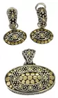 John Hardy 18K & Sterling Pendant & Earrings
