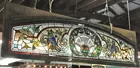 23x80 in. Leaded, Bevelled, Jeweled Window