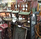 Chippendale-style Dining Rm. Table & 9 Chairs