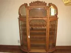 Victorian Quarter Sawn Oak China Cabinet 