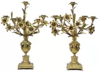 Pr. of Ornate Antq. Candelabras