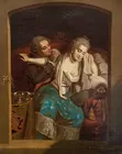 Antq. French Oil Painting