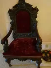 CARVED ORNATE ARM CHAIR