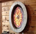 Early Oval Spiderweb Attic Window