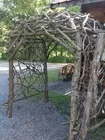 Rustic Log Arbor