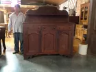 Intricate Mid 1800's Walnut Pie Server