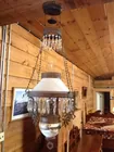 Hand Painted Victorian Hanging Lamp