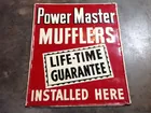Metal Embossed Power Master Sign