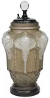 Art Deco Glass Elephant Lamp