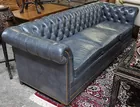 Leather Chesterfield Tufted Sofa