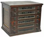J&P Coats Antq. Spool Cabinet