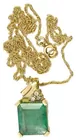 14K Pendant w/5.80 Carat Emerald