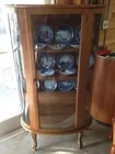 Oak Bow Front China Cabinet