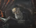 Painting of Rabbi sgd. Szewczenko