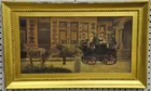 Antq. Painting of Horse & Wagon