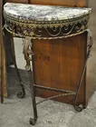 Wrought Iron Table w/Marble Top