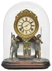 Ansonia Dome Clock w/2 Figures