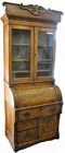 Victorian Oak Cylinder Secretary