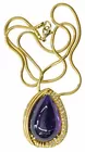 18K Amethyst & Diamond Necklace