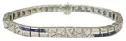 14K Sapphire & Diamond Bracelet