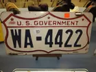 Early Goverment License Plate