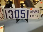 1915 Maine Porc. Lic. Plate