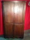 Large Cherry Corner Cupboard
