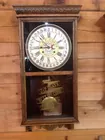 J & P Coats Spool Cotton Clock