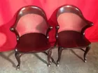 Queen Anne Mahogany Sitting Chairs