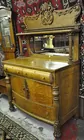 Antq. Oak Sideboard w/Mirror