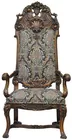Carved Antq. Throne Chair