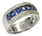 14K Sapphire & Diamond Ring