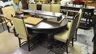 Antq. 9-pc. Carved Dining Rm. Suite