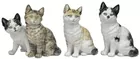 4 Hutschenreuter Porcelain Cat Figurines