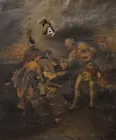 Oil Painting (torn) sgd. J. Gaugalet??