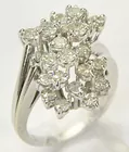 14K  Ladies' Ring w/3-4cttw. Diamonds
