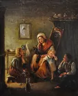 Oil on Board sgd. E. (Edouard) Ritter