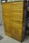 Golden Tiger Oak Multi-drawer Cabinet