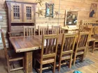 11 Piece Amish Barnwood Dining Room Set