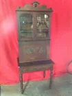 Walnut Plantation Desk w/Bookcase