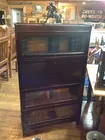 4 Stack Mahogany Bookcase w/Secretary 