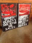 Pair of Coca-Cola Store Signs