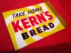 Flanged Kern's Bread Sign NOS