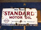 1 Sided Standard Motor Oil Sign 36x18