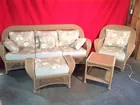 4 Piece Wicker Indoor/Outdoor Set