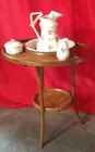 Pitcher & Bowl on Bentwood Stand
